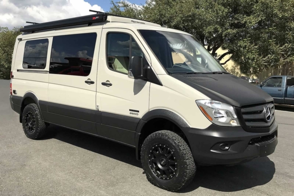 Rocker panel coating. Exterior option for a converted van.